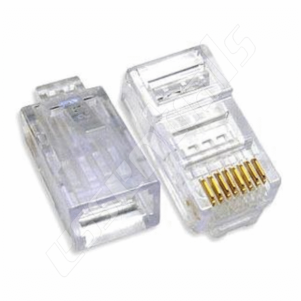 RJ 45 Connector Metal Clampshell (in Packs of 25 pcs) RJ45M010