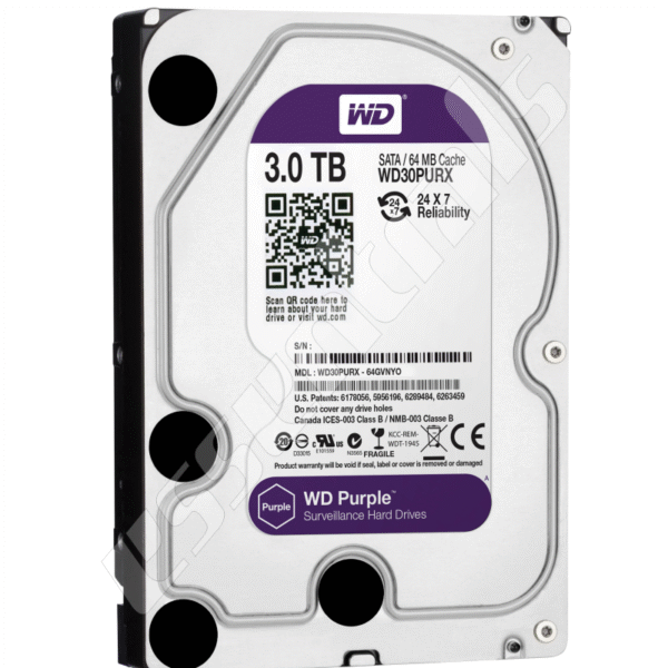 3TB Western Digital  (PURPLE) HDD SHDD008